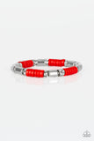 Paparazzi "Whimsical Wanderer" Red Bracelet Paparazzi Jewelry