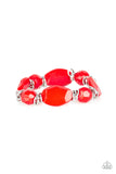 Paparazzi "Savor The Flavor" Red Bracelet Paparazzi Jewelry