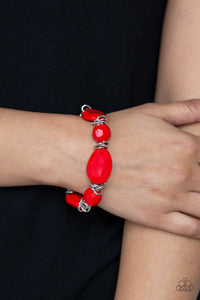 Paparazzi "Savor The Flavor" Red Bracelet Paparazzi Jewelry