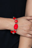 Paparazzi "Savor The Flavor" Red Bracelet Paparazzi Jewelry