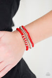 Paparazzi "Ideal Idol" Red Bracelet Paparazzi Jewelry