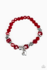 Paparazzi "Right On The Romance" Red Bracelet Paparazzi Jewelry