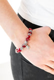 Paparazzi "Right On The Romance" Red Bracelet Paparazzi Jewelry