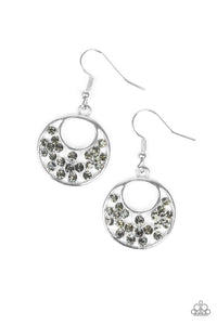 Paparazzi VINTAGE VAULT "Sugary Shine" Silver Earrings Paparazzi Jewelry