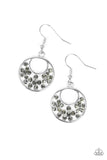 Paparazzi VINTAGE VAULT "Sugary Shine" Silver Earrings Paparazzi Jewelry