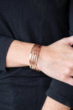 Paparazzi VINTAGE VAULT "Timelessly Textured" Rose Gold Bracelet Paparazzi Jewelry