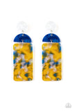 Paparazzi "HAUTE On Their Heels" Yellow Post Earrings Paparazzi Jewelry