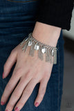 Paparazzi VINTAGE VAULT "Brag Swag" Silver Bracelet Paparazzi Jewelry