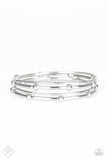 Paparazzi VINTAGE VAULT "Beauty Basic" FASHION FIX Silver Bracelet Paparazzi Jewelry