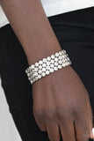 Paparazzi "Scattered Starlight" White Bracelet Paparazzi Jewelry