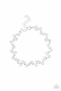 Paparazzi "Starlit Stunner" White Bracelet Paparazzi Jewelry