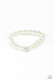 Paparazzi "POSHing Your Luck" White Bracelet Paparazzi Jewelry