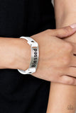 Paparazzi "Count Your Blessings" White Wrap Bracelet Paparazzi Jewelry