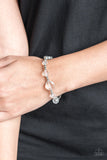 Paparazzi VINTAGE VAULT "Starry-Eyed Elegance" White Bracelet Paparazzi Jewelry