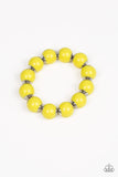 Paparazzi "Candy Shop Sweetheart" Yellow Bracelet Paparazzi Jewelry