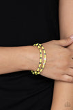 Paparazzi "Trendy Tribalist" Yellow Bracelet Paparazzi Jewelry