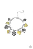 Paparazzi "Garden Hearts" Yellow Bracelet Paparazzi Jewelry