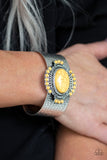 Paparazzi "Canyon Crafted" Yellow Bracelet Paparazzi Jewelry