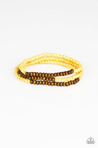 Paparazzi "Woodland Wanderer" Yellow Bracelet Paparazzi Jewelry