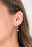 Paparazzi "Diva In Diamonds" White Lanyard Necklace & Earring Set Paparazzi Jewelry