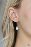 Paparazzi "I Will Fly" White Lanyard Necklace & Earring Set Paparazzi Jewelry