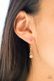 Paparazzi "Elite Shine" Gold Lanyard Necklace & Earring Set Paparazzi Jewelry