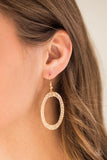 Paparazzi "Glimmer Goals" Gold Lanyard Necklace & Earring Set Paparazzi Jewelry