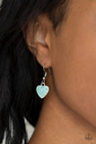 Paparazzi "Heart Song" Green Lanyard Necklace & Earring Set Paparazzi Jewelry