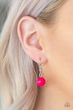 Paparazzi "Marina Majesty" Pink Lanyard Necklace & Earring Set Paparazzi Jewelry