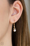 Paparazzi "Stunningly Stunning" Gold Choker Necklace & Earring Set Paparazzi Jewelry