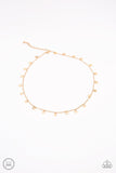 Paparazzi "CHIME A Little Brighter" Gold Disc Choker Necklace & Earring Set Paparazzi Jewelry