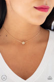 Paparazzi "Modest Shine" Gold Choker Necklace & Earring Set Paparazzi Jewelry