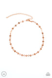 Paparazzi "Inner Spotlight" Rose Gold Choker Necklace & Earring Set Paparazzi Jewelry