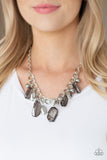 Paparazzi "Chroma Drama" Black Necklace & Earring Set Paparazzi Jewelry