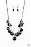 Paparazzi "Broadway Belle" Black Necklace & Earring Set Paparazzi Jewelry