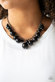 Paparazzi "Broadway Belle" Black Necklace & Earring Set Paparazzi Jewelry