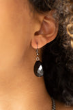 Paparazzi "Vixen Conviction" Black Necklace & Earring Set Paparazzi Jewelry