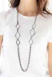 Paparazzi "Fashion Fave" Black Necklace & Earring Set Paparazzi Jewelry