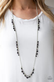 Paparazzi VINTAGE VAULT "Miami Mojito" Black Necklace & Earring Set Paparazzi Jewelry