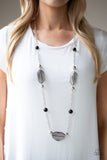 Paparazzi "Crystal Charm" Black Necklace & Earring Set Paparazzi Jewelry