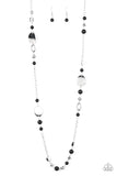 Paparazzi VINTAGE VAULT "Serenely Springtime" Black Necklace & Earring Set Paparazzi Jewelry