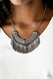 Paparazzi "Impressively Incan" Black Necklace & Earring Set Paparazzi Jewelry