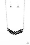 Paparazzi "Special Treatment" Black Necklace & Earring Set Paparazzi Jewelry