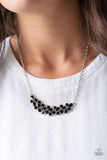 Paparazzi "Special Treatment" Black Necklace & Earring Set Paparazzi Jewelry