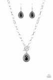 Paparazzi "Sheen Queen" Black Necklace & Earring Set Paparazzi Jewelry