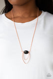 Paparazzi "Quarry Quest" Black Necklace & Earring Set Paparazzi Jewelry