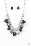 Paparazzi "Change Of Heart" Black Necklace & Earring Set Paparazzi Jewelry