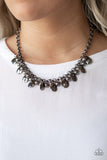 Paparazzi VINTAGE VAULT "Stage Stunner" Black Necklace & Earring Set Paparazzi Jewelry