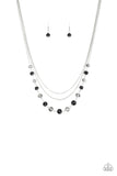 Paparazzi "Tour de Demure" Black Necklace & Earring Set Paparazzi Jewelry