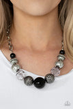 Paparazzi "Sugar, Sugar" Black Necklace & Earring Set Paparazzi Jewelry